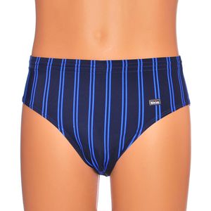 Kleim heren zwembroek - streep - blauw - grote maten
