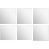 5Five - Plak Spiegel Tegels - Glas - 6x Stuks - 40 x 40 cm - Vierkant