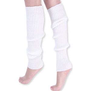 Beenwarmers - Dames - Overknee - Ballet - Wol - Kniekousen - Leg Warmers - Warm - Wit
