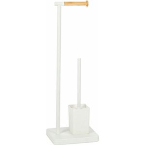 Andrea House 73232 Metalen Toiletrolhouder En Wc-borstel Transparant