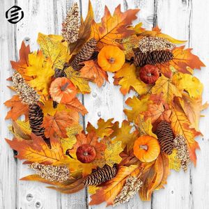 Equivera Herfstkrans - Kerstkrans - Herfstdecoratie - Halloween - Deurkrans - Wanddecoratie
