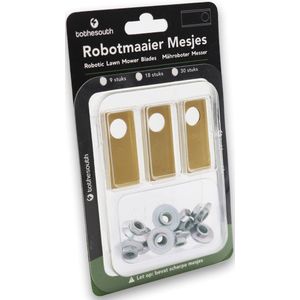 To the South® Robotmaaier Mesjes titanium geschikt voor Honda Miimo HRM 310 - 3 stuks