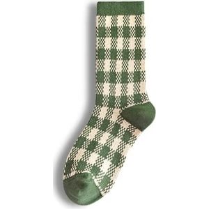 Sokken Geruit - Groen/Wit