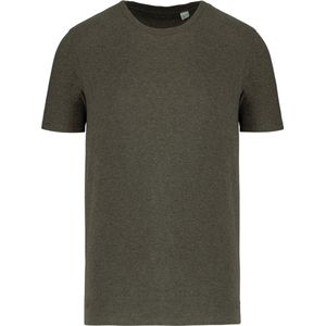 Unisex T-shirt 'Native Spirit' met ronde hals Organic Khaki Heather - 5XL