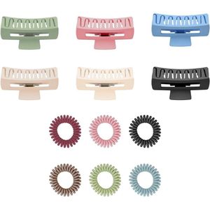 6 Kleuren Haarclip Groot Dik Haar Antislip Strong Hold Matt Haarclips Voor Meisjes En Vrouwen
