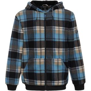 Roadsign Fleece Jacke mit Kapuze 62518 Schwarz-M