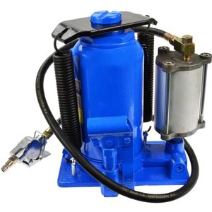 GEKO Hydraulische fleskrik - 20 ton - handmatig en pneumatisch - 260-510 mm hefbereik