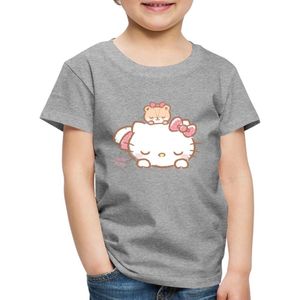 Hello Kitty Met Teddy Op Haar Rug Premium T Shirt Kinderen