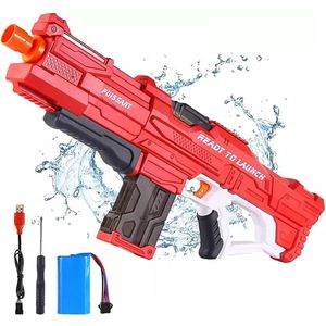 XSPLASH | Automatisch waterpistool | 800ml tank | Water gun | Elektrisch waterpistool | ROOD