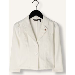 Nono Dip Girls Lurex Pinstripe Blazer White Blazers Meisjes - Wit - Maat 110