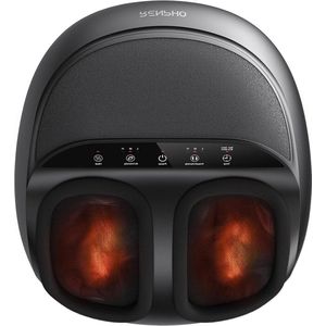 Voetmassage - Shiatsu voetmassage met warmtefunctie kneden rollen en luchtcompressie - stimuleert vermoeide voeten tot schoenmaat 46