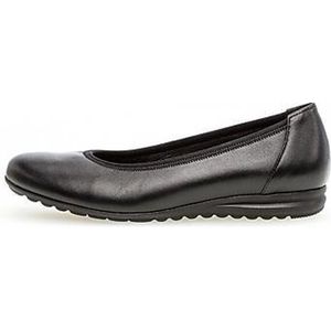 GABOR - Ballerina - Zwart - Glad Leer - Platte Hak