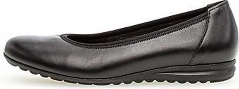 GABOR - Ballerina - Zwart - Glad Leer - Platte Hak