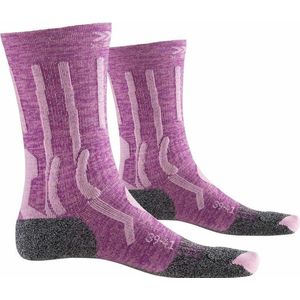 X-socks Wandelsokken Trek X Wol/nylon Paars/grijs Maat 35/36