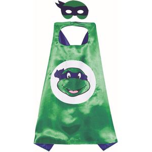 Ninja Turtles Blauw - Cape - Masker - Carnaval - Verkleedkleding Kinderen - Ninja Turtles verkleedpak