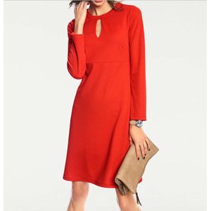 Trendy Jurk v. Duitse Modehuis Rick Cardona, Rood, Maat 34