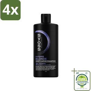 SYOSS - Blonde - Shampoo - Langdurige Styling - 440ml - Voordeelverpakking - 4 stuks - Blond shampoo - Blonde haarkleur