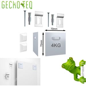 GT1065 GeckoTeq-zelfklevende glas-spiegel-DiBond-Forex hanger tot 4kg