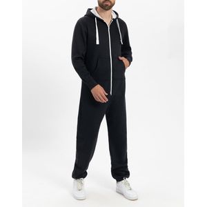 Zwarte Onesie - Huispak - Onesie mannen - Onesie Vrouwen - Maat XXL