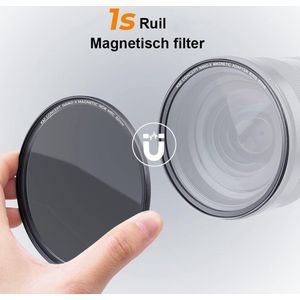 K&F Concept - Grijs Filter voor Fotografie - 72mm - Optisch Glas - Nano Coating - Grijsfilter voor Optimaal Fotografisch Effect