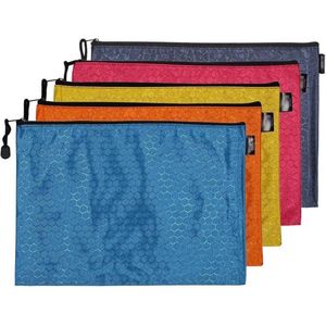 Mat voetbalhemd portefeuille pvc-tas ritssluiting documentenmap 5 stuks (A3) - Kralen