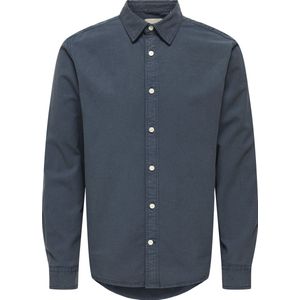 Only & Sons Otto Overhemd - Herenblouse lange mouw - Blue Nights