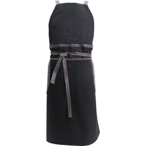 Pavelinni | Barcelona | Halter Horecaschort | Crossbody | Zwart