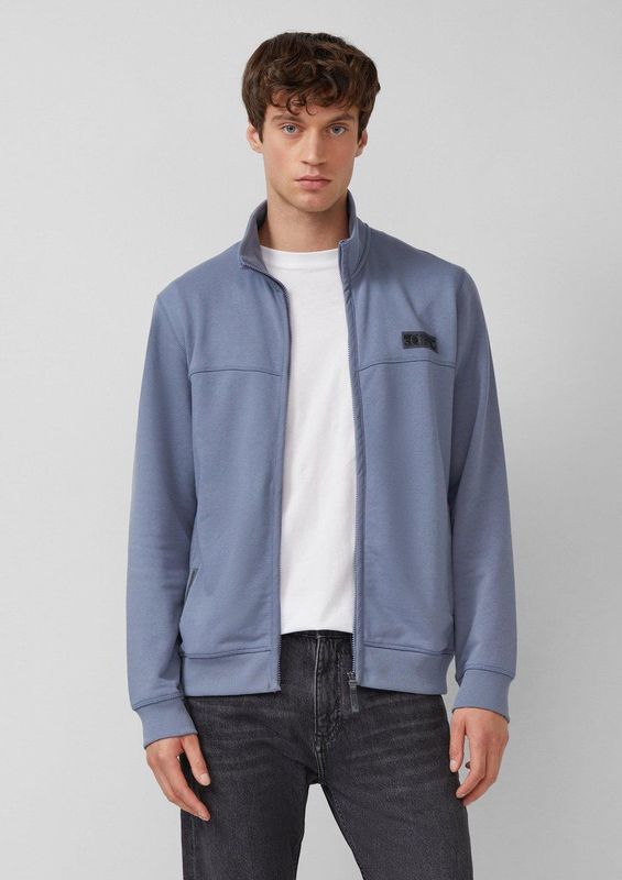 Sweatjack - Zacht Katoenmix - Met Opstaande Kraag - Normale Pasvorm