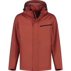 MGO Jack - Winddichte outdoorjas Heren - Waterdicht - Regenjas mannen - Rood - Maat XXL