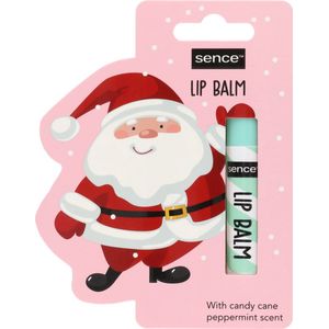 Sence lipbalsem - lippenbalsem kerst winter - kerstman Santa Claus - candy cane peppermint - zuurstok pepermunt - 3,5 gram