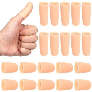 Premium Vingertoppen Bescherming - Siliconen Vingerbeschermers voor Hand Cracking Blaren Eelt