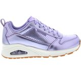 Sneakers - Effen - Leer - Hielband - Snoersluiting - Sleehak