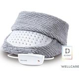 Wellcare 120518 cosy fleece elektrische dames voetenwarmer Turbo warmte - 4D DWF-technologie Timer - Grijs