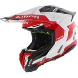 Airoh Twist 3.0 crosshelm Fancy glans zwart wit rood XXL