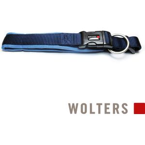 Wolters Cat&Dog Wolters Professional Comfort Halsband Marine/Heilblauw| GR.6 | 50-55cm x 35mm | Veilige sluiting | Anti-trekbelasting