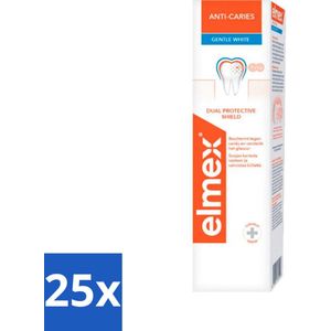 Elmex Tandpasta Anti-Cariës Gentle White 75 ml - Bulkverpakking - 25 stuks