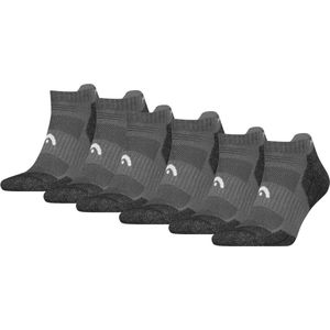 HEAD Wandelsokken All Climates Hiking Sneaker - 6 paar - Lage Hiking Sokken -Grijs - Maat 35/38
