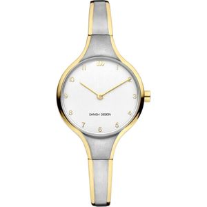 Danish Design Dahlia Horloge - Danish Design dames horloge - Bicolor - diameter 28 mm - Titanium