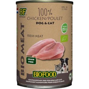 Biofood Organic - Biologisch Hondenvoer Natvoer - Kip - 12 x 400 gr NL-BIO-01
