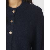 Neo Noir Dames vest blauw (Maat: 34) - Halslijn: Ronde hals,