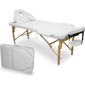 Thuys – Massagetafel Hoeslaken – Inklapbaar – 185 x 65 x 58 cm – Wit