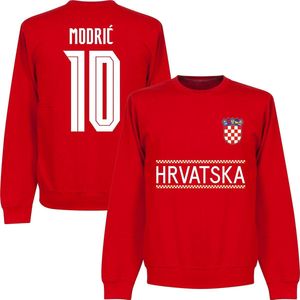 Kroatië Modric Team Sweater 2021-2022 - Rood - Kinderen - 152