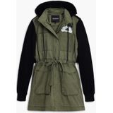 Desigual - Gecombineerde Mickey™ Parka - Midi-jas - Effen - Regular Fit - Lange Mouwen