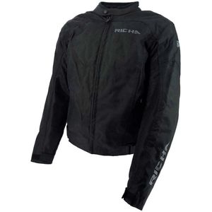 Richa - Buster Mesh - Motorjas - Zwart - Slijtvast Polyester - CE Beschermers