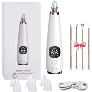 Premium Blackhead Remover I Poriënreiniger met 6 Opzetstukken Mee eters verwijderen | Acne | Comedonenlepels | Huidverzorging