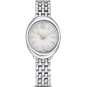 Imber - Oval - Horloge - Zilver - RVS - 1000 Kristallen