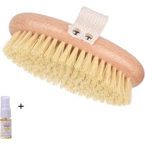 Aurgan Dry Brush Handborstel - Badborstel - inclusief Aurgan 10 ml arganolie - droogborstel