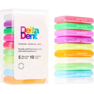 Tandheelkundige Was - 10 Stuks - 50 Hoogwaardige Was voor Beugels en Pijnverlichting - Smaakloos - Ideaal voor Irritatie