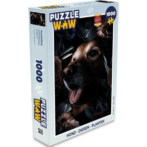Puzzel Hond - Dieren - Planten - Legpuzzel - Puzzel 1000 stukjes volwassenen