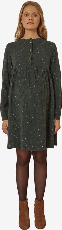 Vertbaudet Zwangerschaps- en borstvoedingsjurk met print van katoengaas